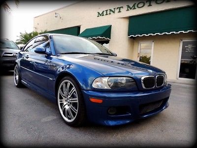2003 BMW M3 Coupe FLORIDA, SMG, 1 OWNER, CARFAX CERT, NEW MASERATI TRADE, EXTENSIVE SERVCE HISTORY
