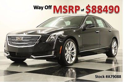 2017 Cadillac CTS CT6 MSRP$88490 AWD Platinum DVD Sunroof GPS Black New Heated Cooled Black Leather Navigation 15 16 2016 17 XTS CTS4 Turbo V6