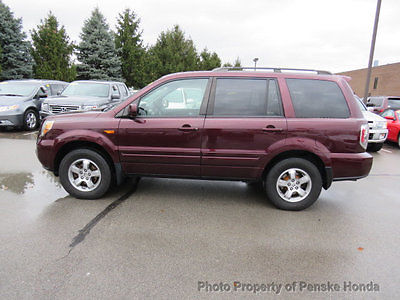 2007 Honda Pilot 4WD 4dr EX-L w/RES 4WD 4dr EX-L w/RES SUV Automatic Gasoline V6 Cyl Dark Cherry Pearl