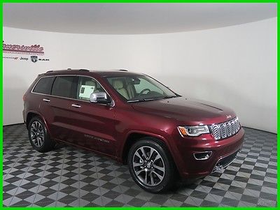 2017 Jeep Grand Cherokee Overland 4WD 5.7L HEMI V8 SUV Backup Camera EASY FINANCING! New Red 2017 Jeep Grand Cherokee UConnect 8.4 Leather Seats