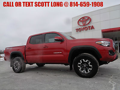 2016 Toyota Tacoma 2016 Tacoma TRD Off-Road Double Cab 4x4 V6 2016 Tacoma TRD Off Road Double Cab 4x4 V6  Tech Premium Red Sunroof 4WD Video
