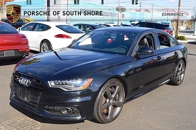 2015 Audi S6 4.0T quattro S-tronic AWD Warranty Driver Assistance Adaptive Top View Camera Black Optic Carbon Heated