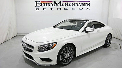 2015 Mercedes-Benz S-Class 2dr Coupe S550 4MATIC mercedes benz s550 s 550 coupe 4matic awd white 15 16 navigation cpo certified