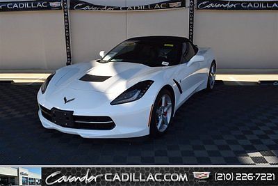 2014 Chevrolet Corvette Stingray Convertible 2-Door 2014 Convertible Used Gas V8 6.2L/376 6 RWD Leather White
