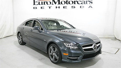 2012 Mercedes-Benz CLS-Class 4dr Coupe CLS550 RWD mercedes benz cls 550 cls550 grey porcelain white leather distronic used best md