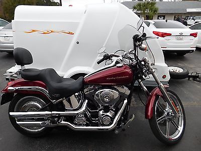 2004 Harley-Davidson Softail  oftail W/ Toy Carrier Enclosed Travel Trailer