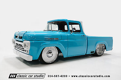 1960 Ford F-100 Custom 1960 Ford F-100 Custom Pickup with Supercharged Coyote Motor & Endless Details!
