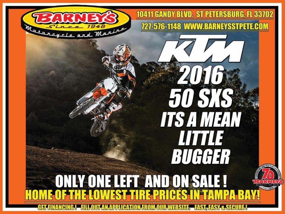 2016  KTM  50 SXS