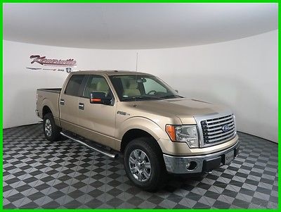 2012 Ford F-150 XLT 4x4 5.0L V8 Engine Crew Cab Truck Side Steps EASY FINANCING! 101844 Miles Used Gold 2012 Ford F-150 Towing Package Low Price