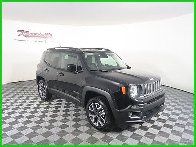2016 Jeep Renegade Latitude 4x4 2.4L I4 Engine SUV Rear View Camera EASY FINANCING! New Black 2016 Jeep Renegade Navigation Remote Start 6 Speakers