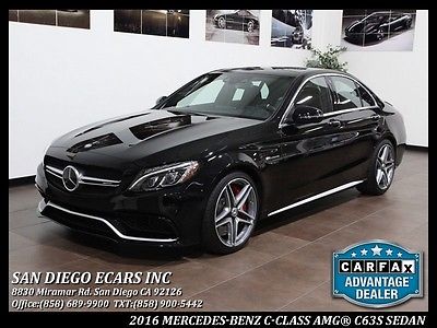 2016 Mercedes-Benz C-Class AMG C63 2016 Mercedes Benz C63s Sedan AMG Highly Optioned 4k Miles Export Ready