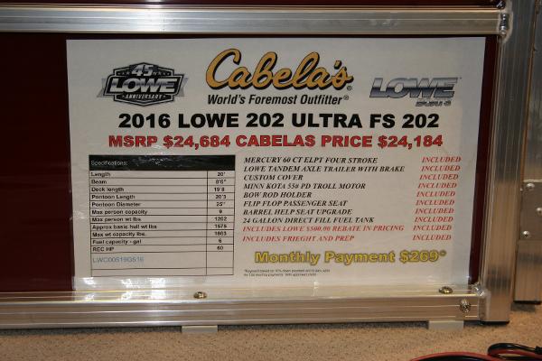 2016 Lowe UF202