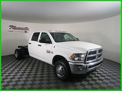 2017 Ram 3500 Chassis Tradesman Crew Cab 4x4 6.7L Cummins Truck EASY FINANCING! New White 2017 RAM 3500 Chassis AISIN Transmission Radio 3.0
