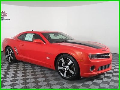 2010 Chevrolet Camaro SS RWD V8 Engine Coupe Leather Heated Seats USB EASY FINANCING! 70K Miles Used Orange 2010 Chevrolet Camaro SS Keyless Entry AUX