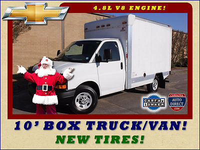 2013 Chevrolet Express 3500 10' Box Truck/Van - NEW TIRES! ONE OWNER-NEW TIRES-10'X7' SUPREME BOX-CAB PASS THRU DOOR-6.0L V8-NON SMOKER!