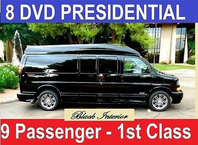 2016 GMC 9 Passenger Conversion Van Presidential Se Black GMC 9 Passenger Conversion Van with 10 Miles available now!