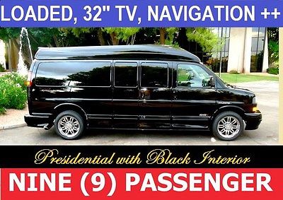 2016 GMC 9 Passenger Conversion Van Presidential Nine Passenger SSX Black GMC 9 Passenger Conversion Van with 10 Miles available now!