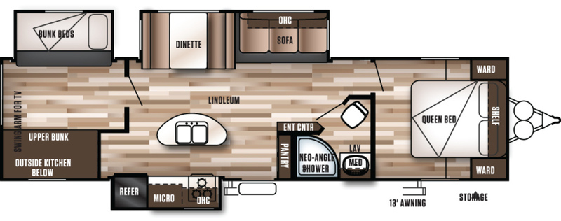 Forest River WILDWOOD 31BKIS TRAVEL TRAILER