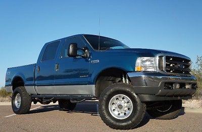 2001 Ford F-250 XLT Crew Cab Short Bed 4WD 2001 Ford F-250 SD XLT Crew Cab Short Bed 4WD 252357 Miles Teal  7.3L V8 OHV 16V