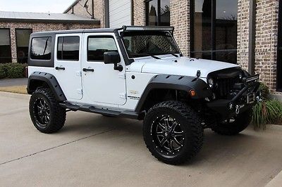2015 Jeep Wrangler X Edition Sport Utility 4-Door THOUSANDS IN UPGRADES Lifted Sahara White Auto Hard Top Connectivity Group More
