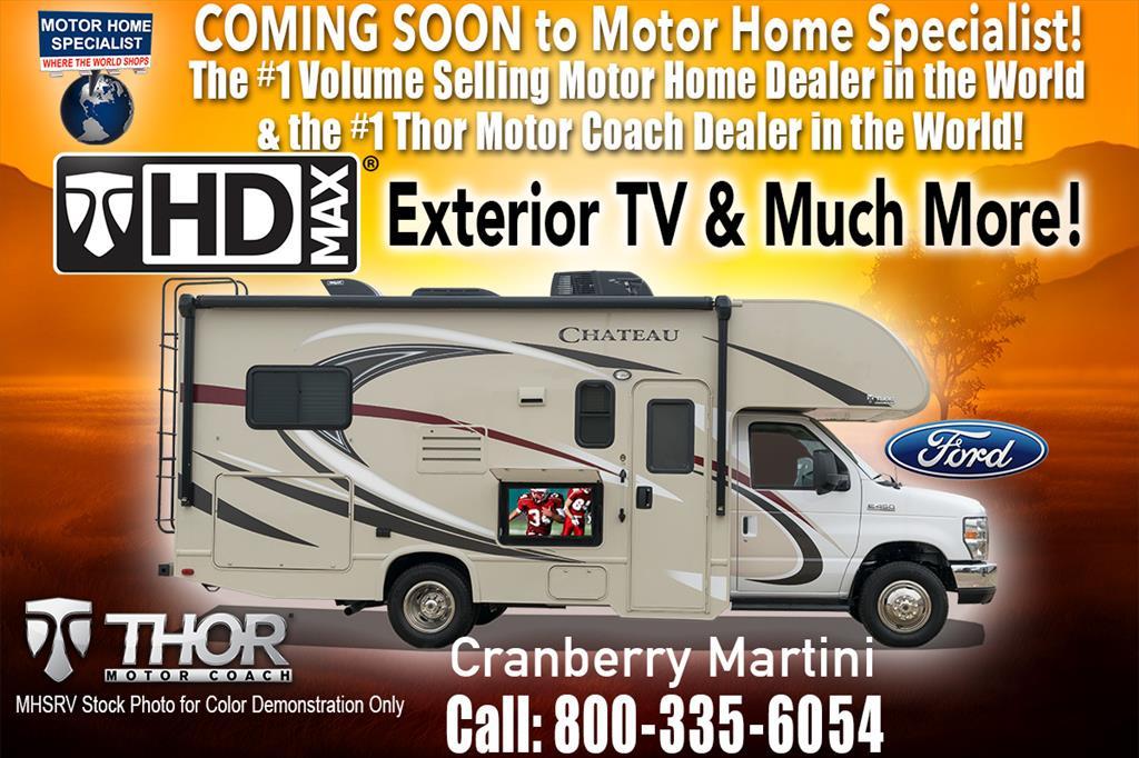 Thor Motor Coach Chateau 22E W/HD-Max, Ext TV, 15 K A/C,