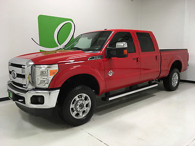 2012 Ford F-350 Lariat Red Ford Super Duty F-350 SRW with Bench Leather Seating