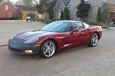 2007 Chevrolet Corvette Coupe Perfect Carfax Service Records Glass Top Heads Up Display Heated Seats New Tires