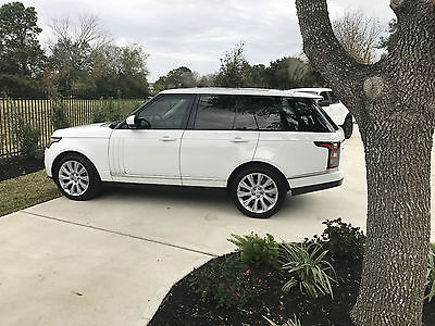 2015 Land Rover Range Rover Supercharged Sport Utility 4-Door Immaculate Supercharged white full size Range Rover white with tan interior 5.0L
