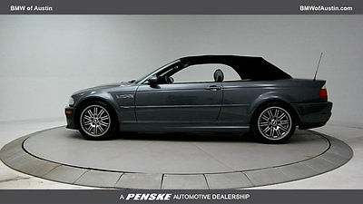 2003 BMW 3-Series Base Convertible 2-Door 3 Series Low Miles 2 dr Convertible Manual Gasoline 3.2L STRAIGHT 6 Cyl Steel Gr