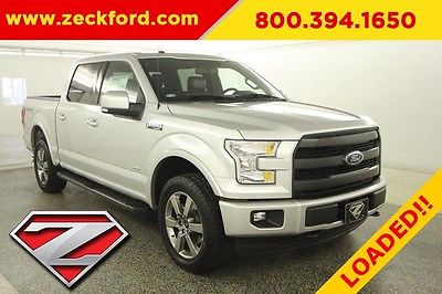 2017 Ford F-150 Lariat 4x4 2.7 EcoBoost Automatic 4WD Moonroof Leather Navigation Reverse Camera