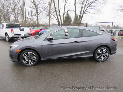 2017 Honda Civic EX-L CVT EX-L CVT New 2 dr Coupe CVT Gasoline 1.5L 4 Cyl Modern Steel Metallic