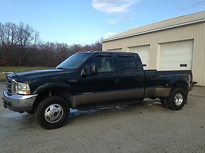 2002 Ford F-350 Lariat Crew Cab Long Bed 7.3L Diesel ~ 2-Tone Green/Tan 4WD DRW  NO RESERVE