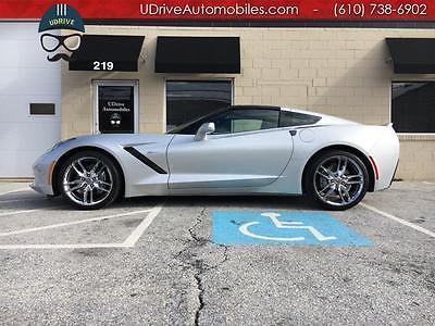 2015 Chevrolet Corvette Stingray Coupe 2-Door 1 Owner 2LT 7 Speed Manual Chromes ZF1 Glass Top HUD Warranty Clean Carfax