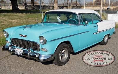 1955 Chevrolet Bel Air/150/210 -- 1955 Chevrolet Bel Air Turquoise/White 350 cu. in. V8 Automatic AC