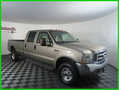 2003 Ford F-350 Lariat 4X4 V8 Crew Cab Truck Leather Heated Seats EASY FINANCING! 104k Miles Used 2003 Ford F-350 4WD Pickup Side Steps Bedliner