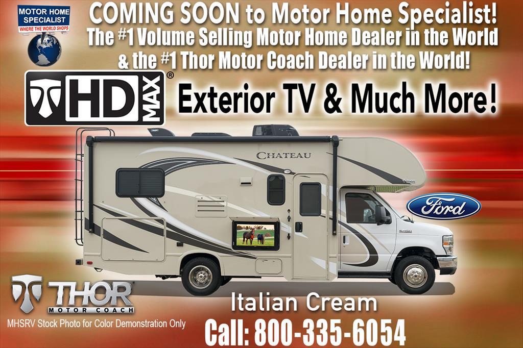 Thor Motor Coach Chateau 22E Ford W/HD-Max, Ext TV, 15K A