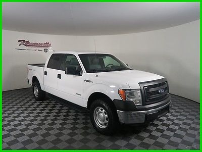 2014 Ford F-150 XL 4x4 3.5L V6 Engine Crew Cab Truck Towing Pkg. EASY FINANCING! 88353 Miles Used White 2014 Ford F-150 XL 4WD 3.5L V6 24V