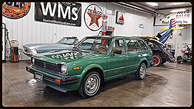 1980 Honda Civic Wagon 80 Green Wagon Honda Vintage Classic Car Show Chrome 4 Cyl Auto 2 Speed Compact