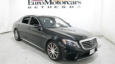 2015 Mercedes-Benz S-Class 4dr Sedan S63 AMG 4MATIC mercedes benz s63 s 63 amg 4matic designo nappa 15 16 rear seat night view used