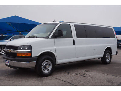 2014 Chevrolet Express LT 3500 2014 Chevrolet Express Passenger LT 3500 White LT 3500 3dr Extended Passenger Va
