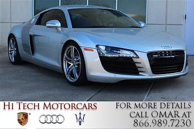 2009 Audi R8 Base Coupe 2-Door 2009 AUDI R8 Coupe V8 4.2L 6-Speed Automatic AWD Leather Silver