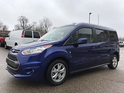 2016 Ford Transit Connect Titanium 2016 Ford Transit Connect Wagon Titanium 10094 Miles Blue Full-size Passenger Va