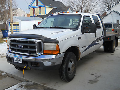 2000 Ford F-350  2000 Ford F350 7.3 Power Stroke Dually Steel FlatBed 4Door Crew Cab