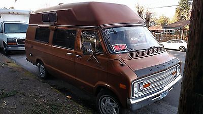 1978 Dodge Hitop Conversion Camper Van