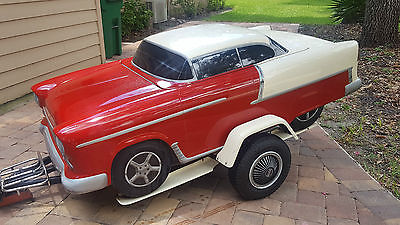 1955 Chevy Bel Air replica tow behind motorcycle trailer