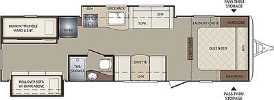 2011 Keystone Bullet 294bhs Travel Trailer Camper RV