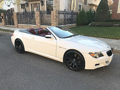 2007 BMW M6 Base Convertible 2-Door BMW M6 White on Red - 38k Miles - Excellent Condition (E63 E64 SMG) ALL ORIGINAL