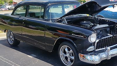 1955 Chevrolet Bel Air/150/210  1955 Chevy 2 door post car, Black body/black and white interior, great condition