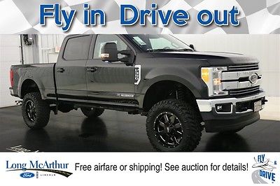 2017 Ford F-350 LIFTED LARIAT SUPER DUTY 4X4 CREW CAB MSRP$83365 4 wd 4 door power stroke turbo v 8 diesel navigation moonroof leather remote start
