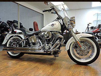 2002 Harley-Davidson Fat Boy  2002 Harley-Davidson Fat Boy Pearl White! at Dixie Cycle